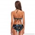 LORVIES Womens Marine Life Sea Animals Bikini Set High Neck Halter Bikini Swimsuit Two Piece Bathing Suits B07DXKTDKT